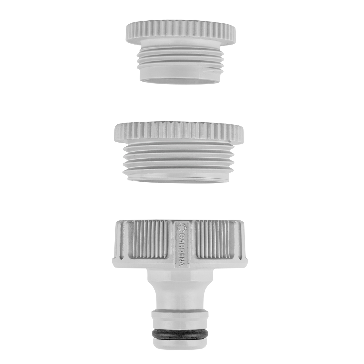 Krankoppling 1" med adapter för 3/4" och 1/2"