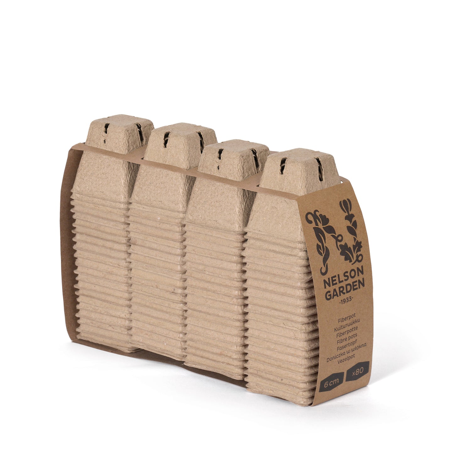 Fyrkantig Fiberkruka 6cm 80-Pack