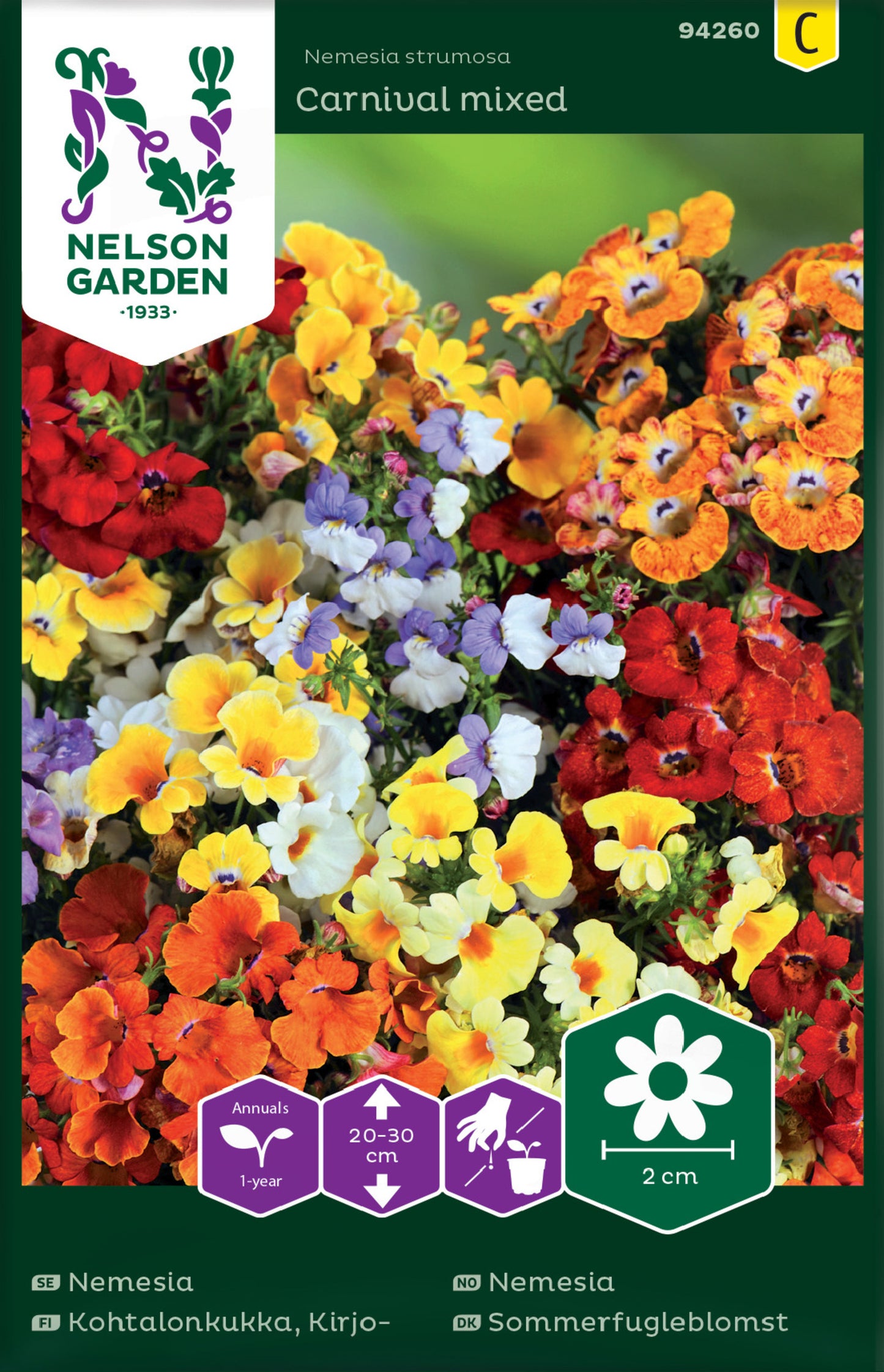 Nemesia, Carnival, bl färger