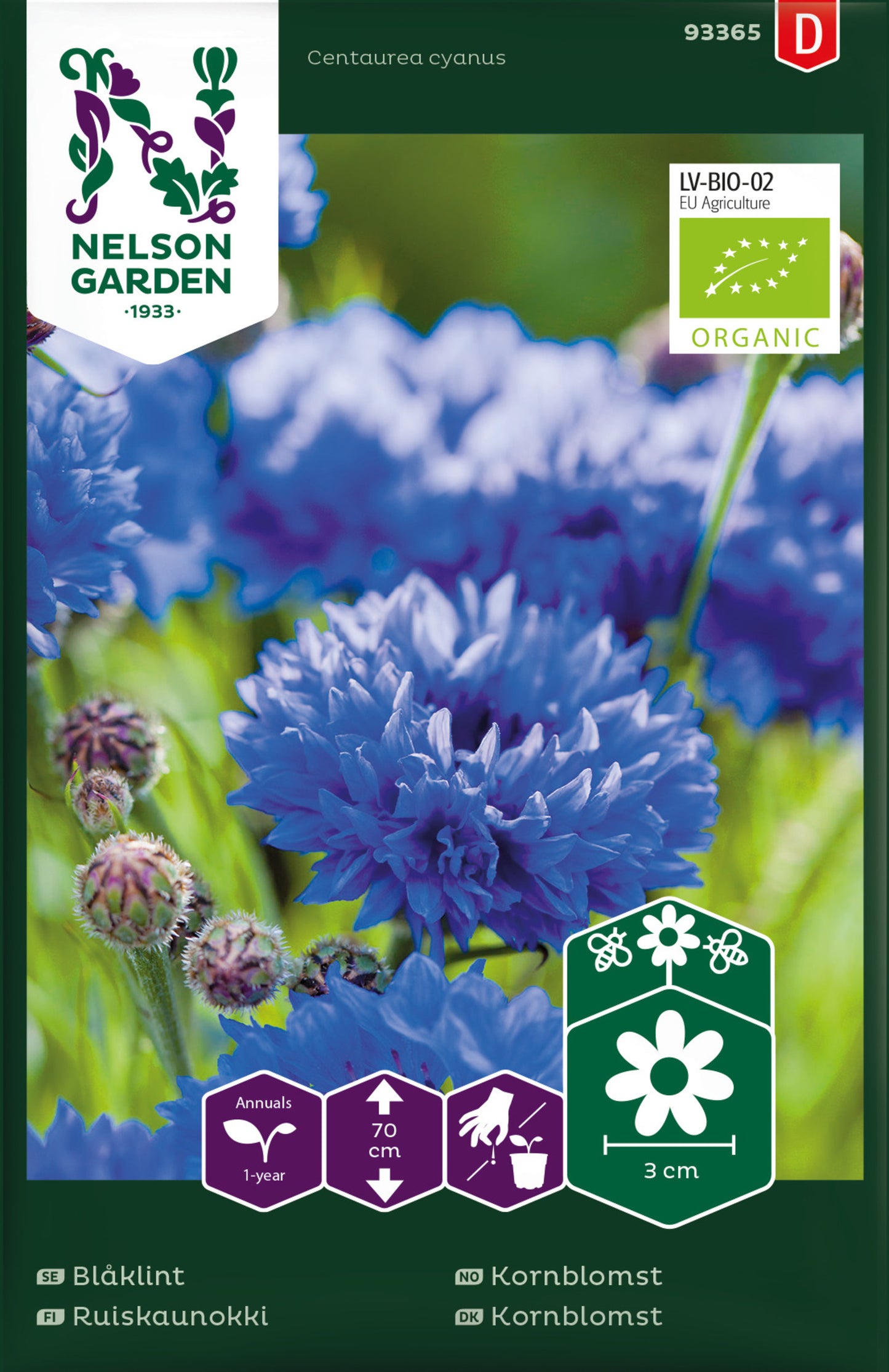 Blåklint, hög, Organic