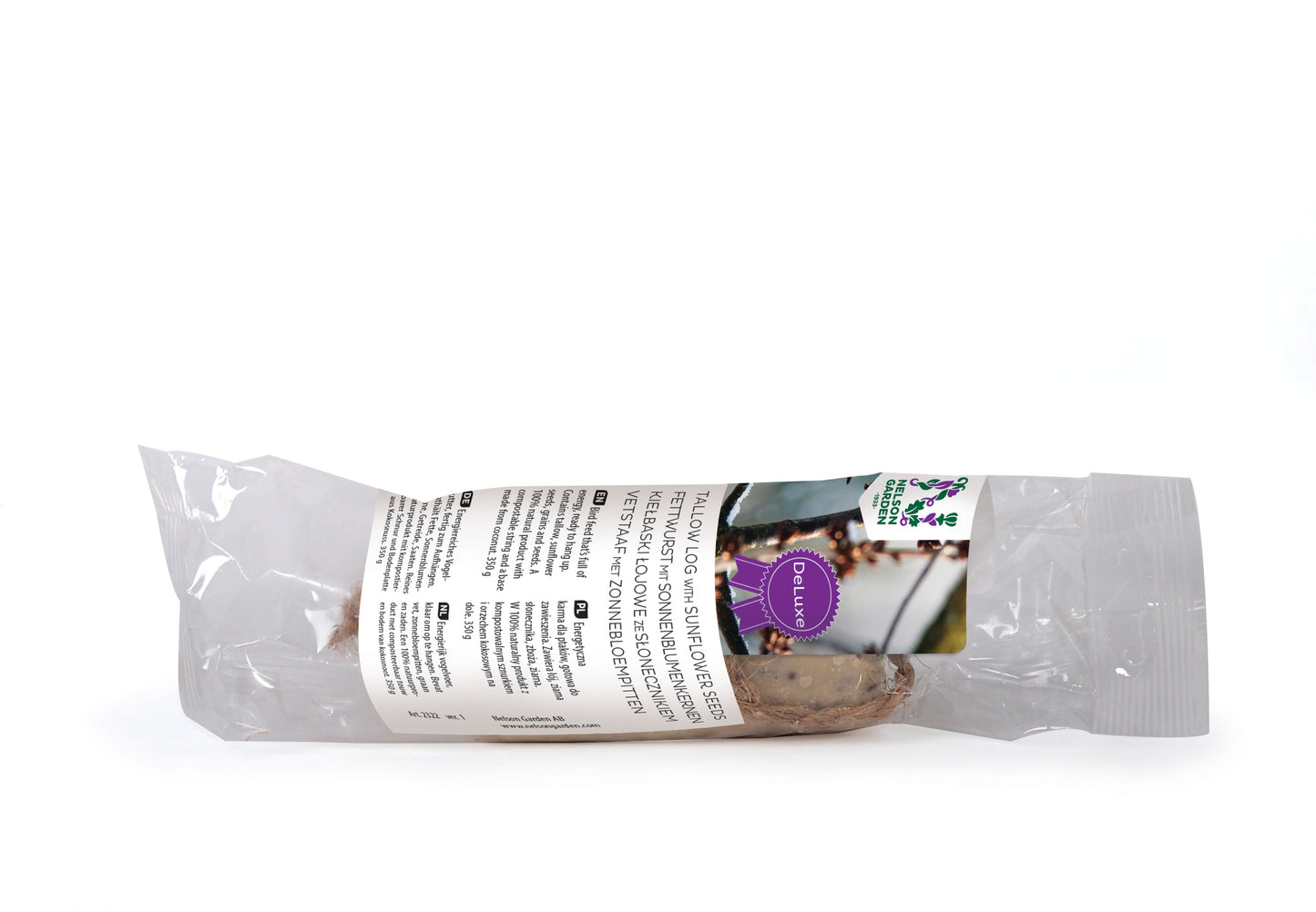 Fågelmat talgkorv solrosfrö 350g