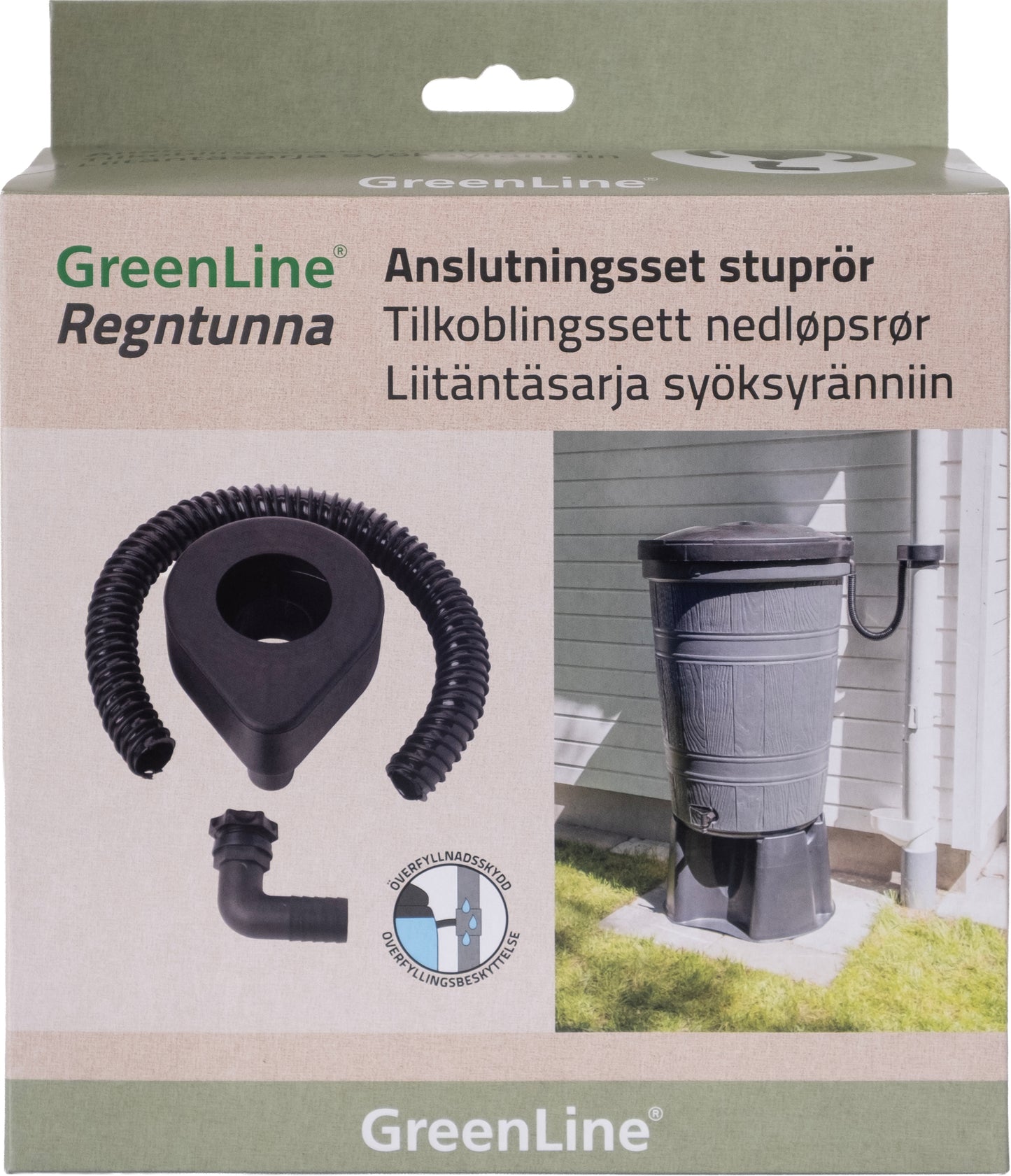 Regntunneanslutning till stuprör 100 mm