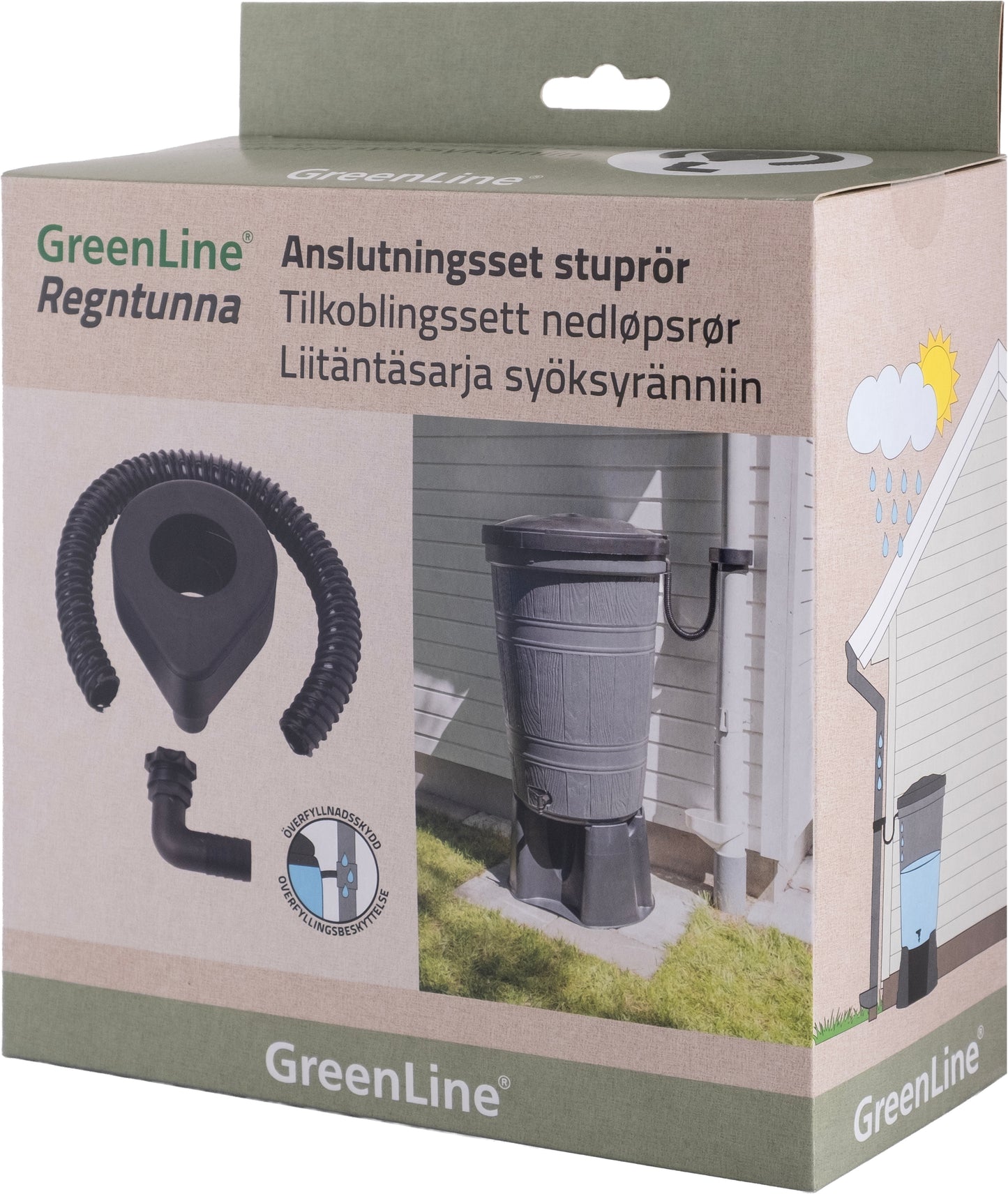 Regntunneanslutning till stuprör 100 mm