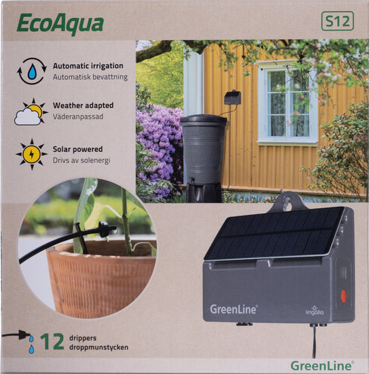 EcoAqua S12 Solcellsdrivet Droppbevattningssystem