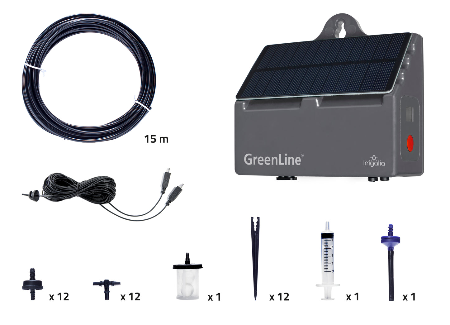 EcoAqua S12 Solcellsdrivet Droppbevattningssystem