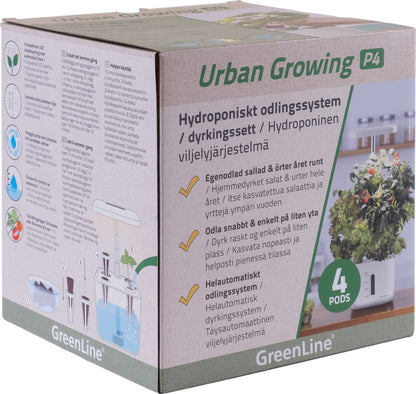 Urban Growing P4 Hydroponiskt Odlingssystem
