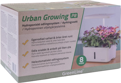 Urban Growing P8 Hydroponiskt Odlingssystem
