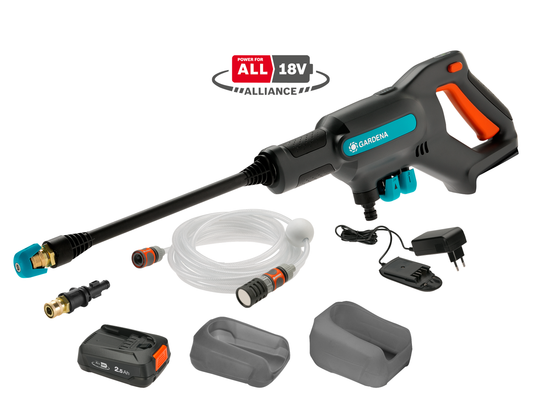 Batteridriven Mellantryckstvätt AquaClean 24/18V P4A inkl. batteri och laddare
