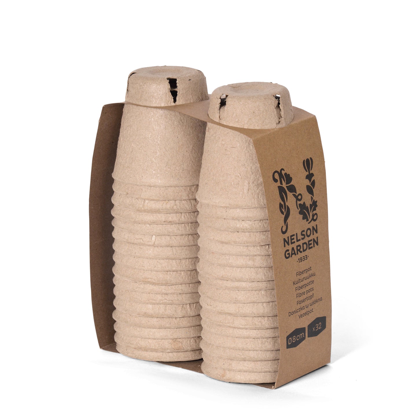Rund Fiberkruka 8cm 32-Pack