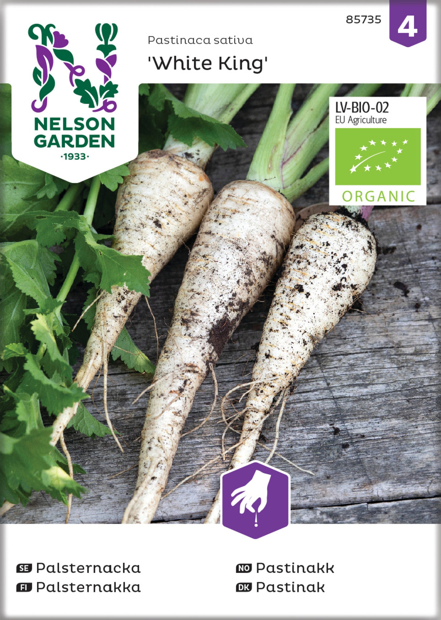 Palsternacka, White King, Organic