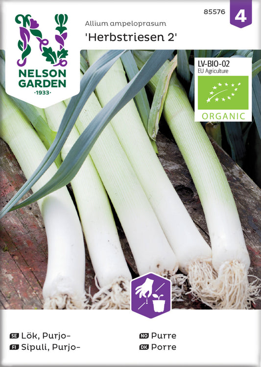 Lök, Purjo-, Herbstriesen 2 Organic