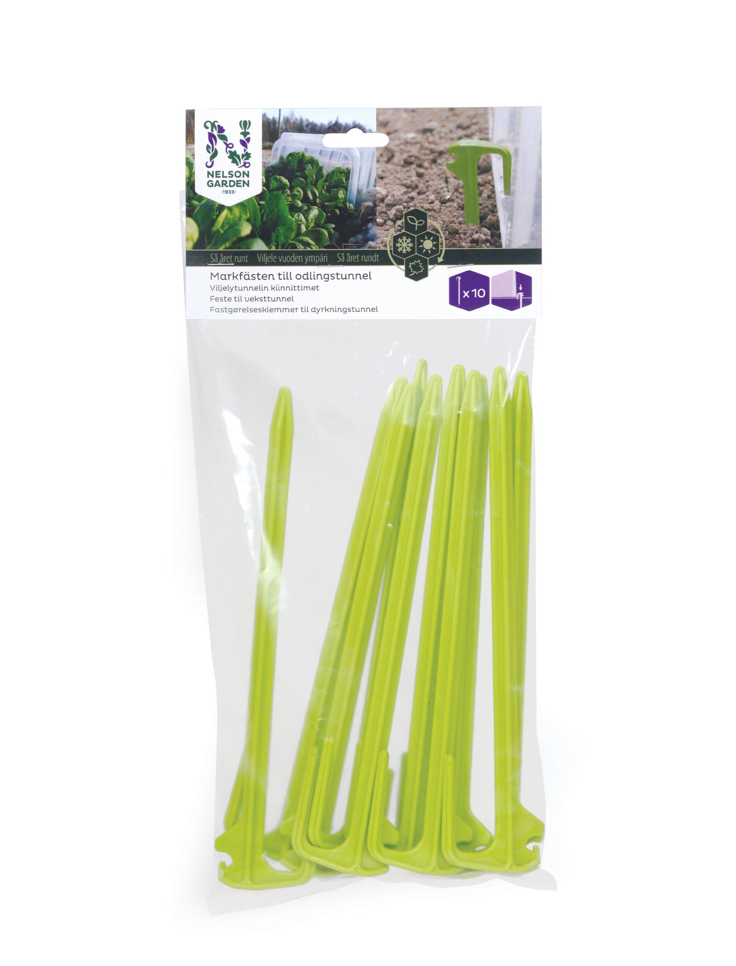 Markfästen odlingstunnel 10-Pack