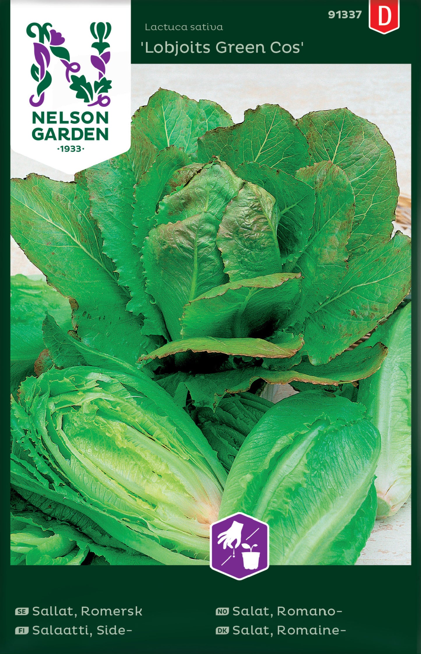 Sallat, Romersk-, Lobjoits Green Cos