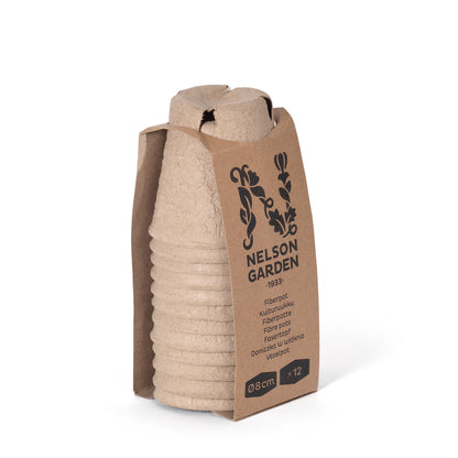 Rund Fiberkruka 8cm 12-Pack
