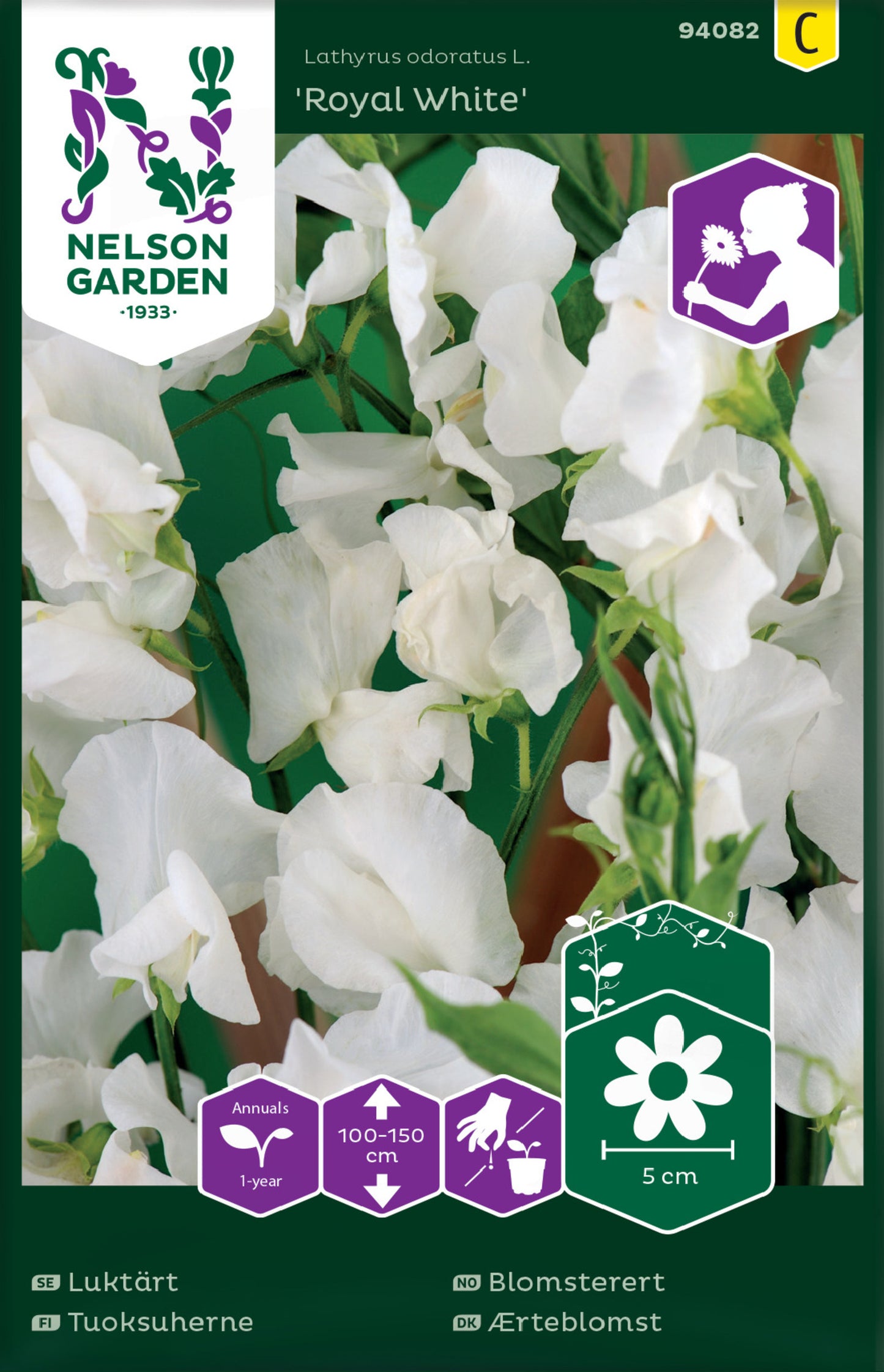 Luktärt, Royal White, vit