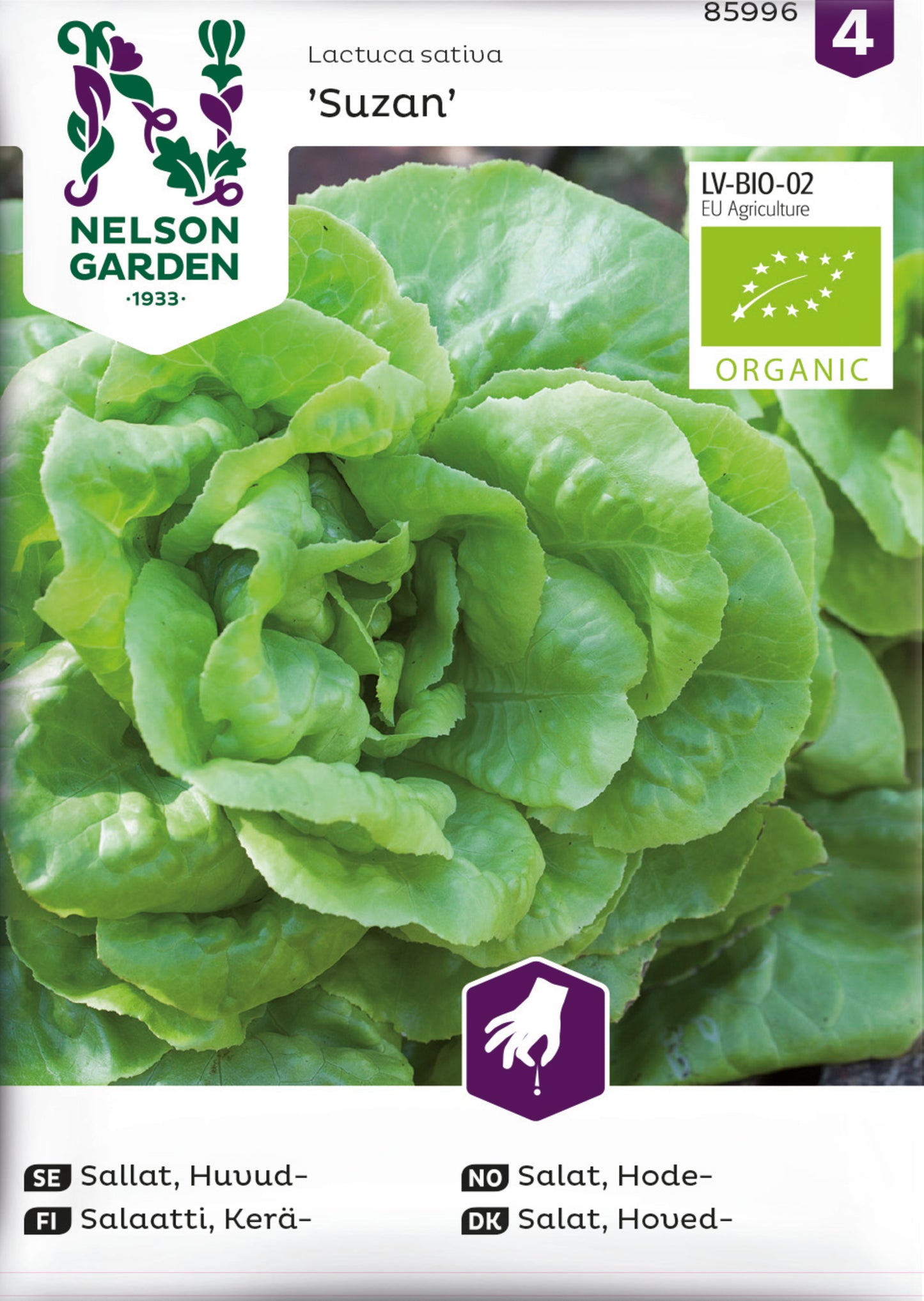 Sallat, Huvud-, Suzan, Organic