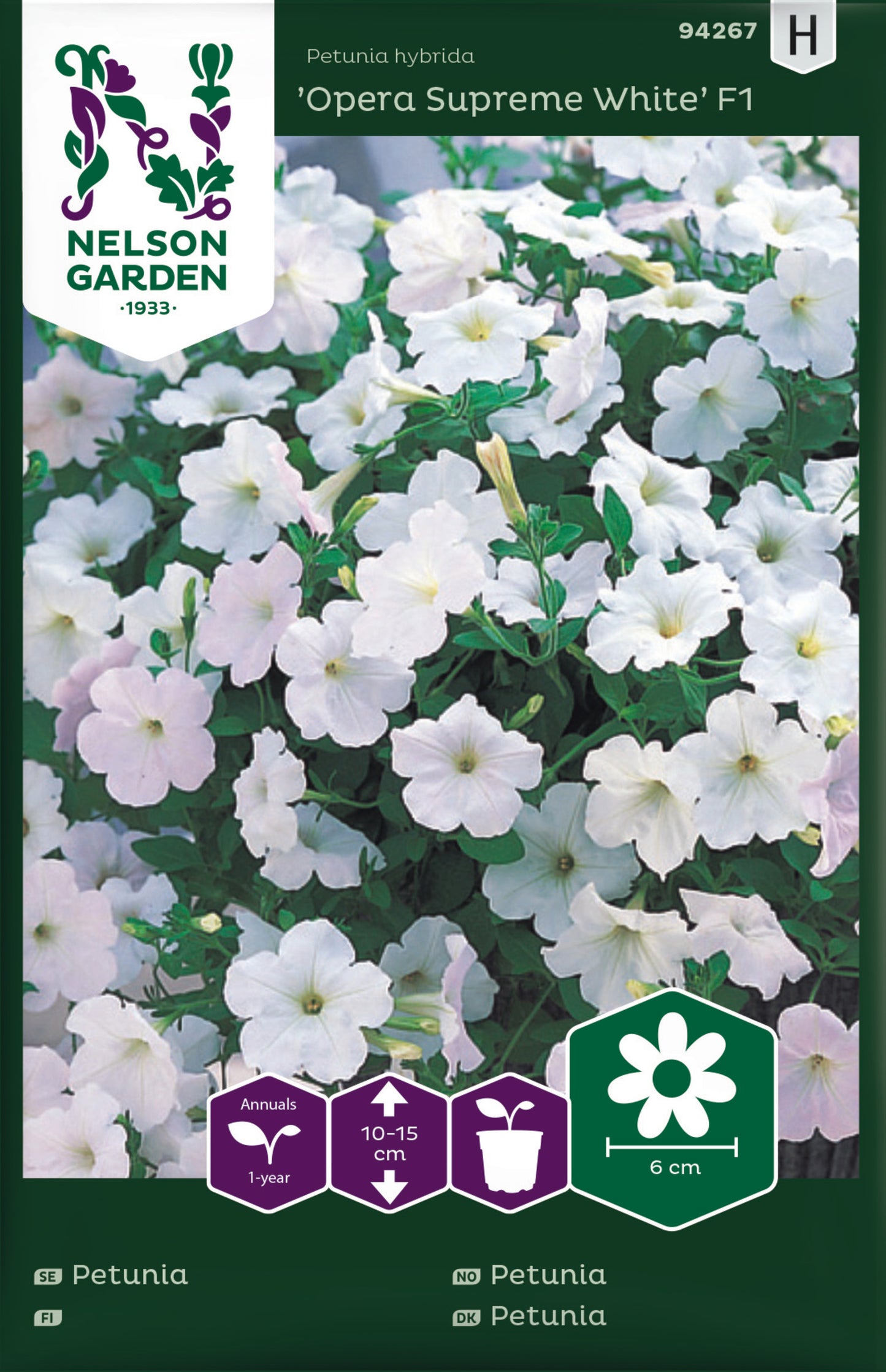 Petunia, Opera Supreme White F1