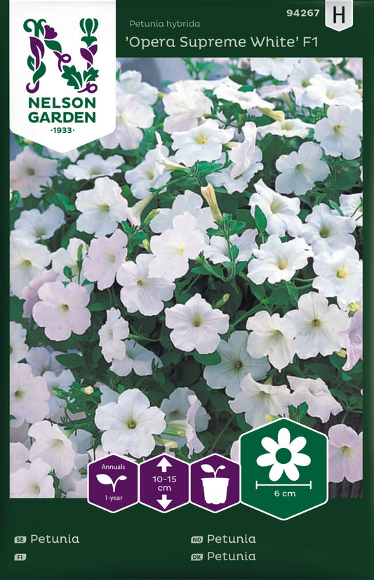 Petunia, Opera Supreme White F1