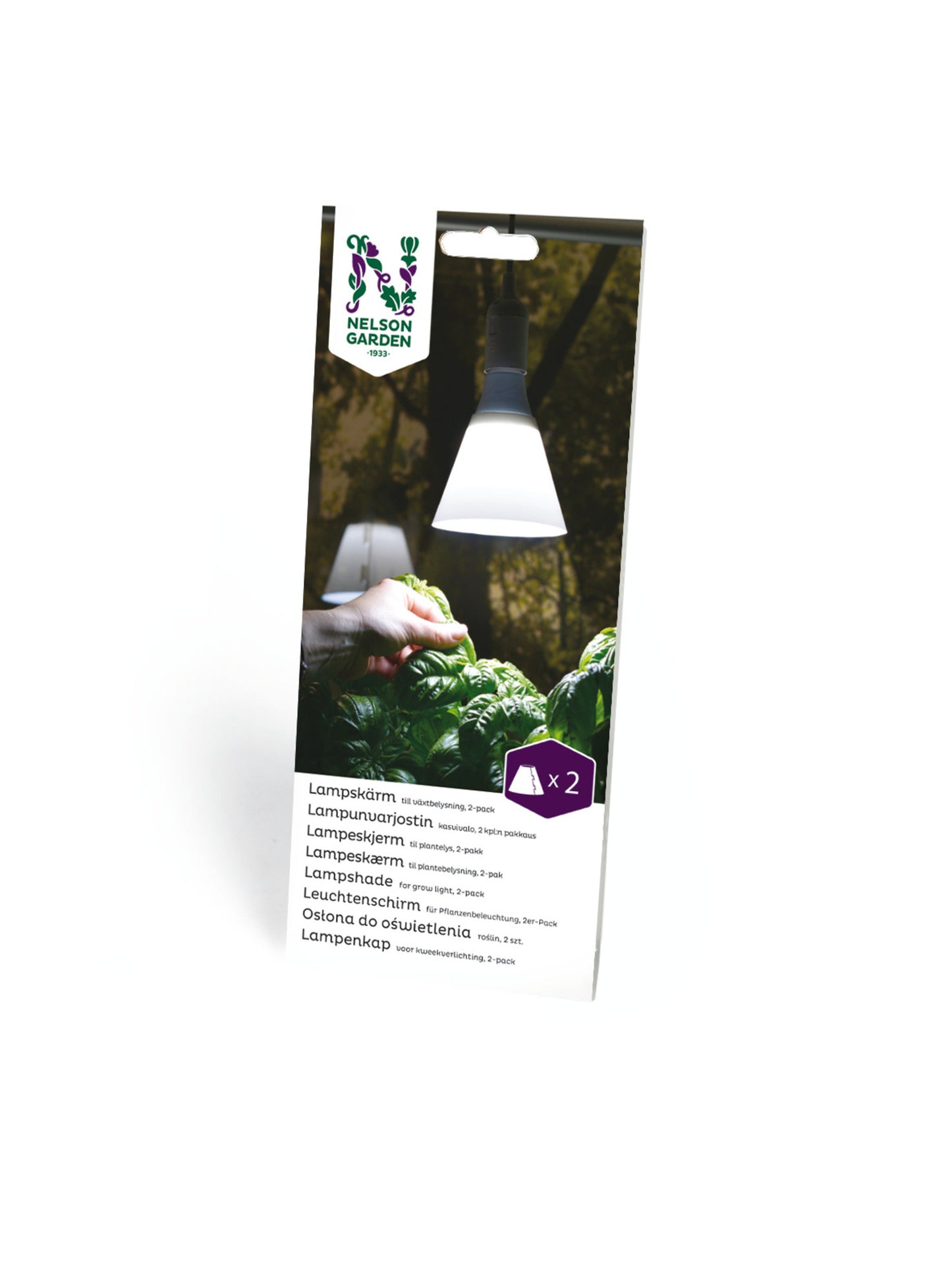 Växtbel lampskärm 2st till LED-lampa