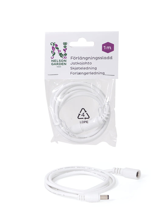 Förlängningssladd för växtbelysning / LED-ramper – 1 m