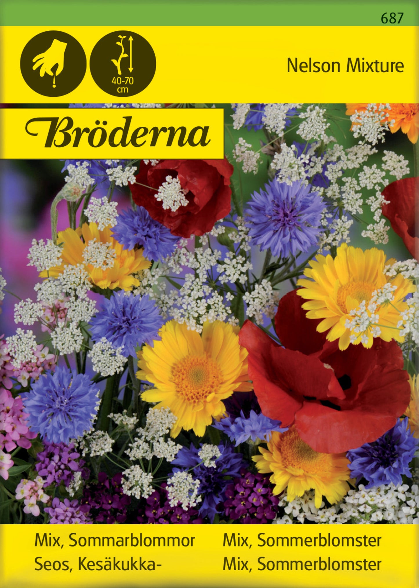 Mix, Sommarblommor, bl. färger