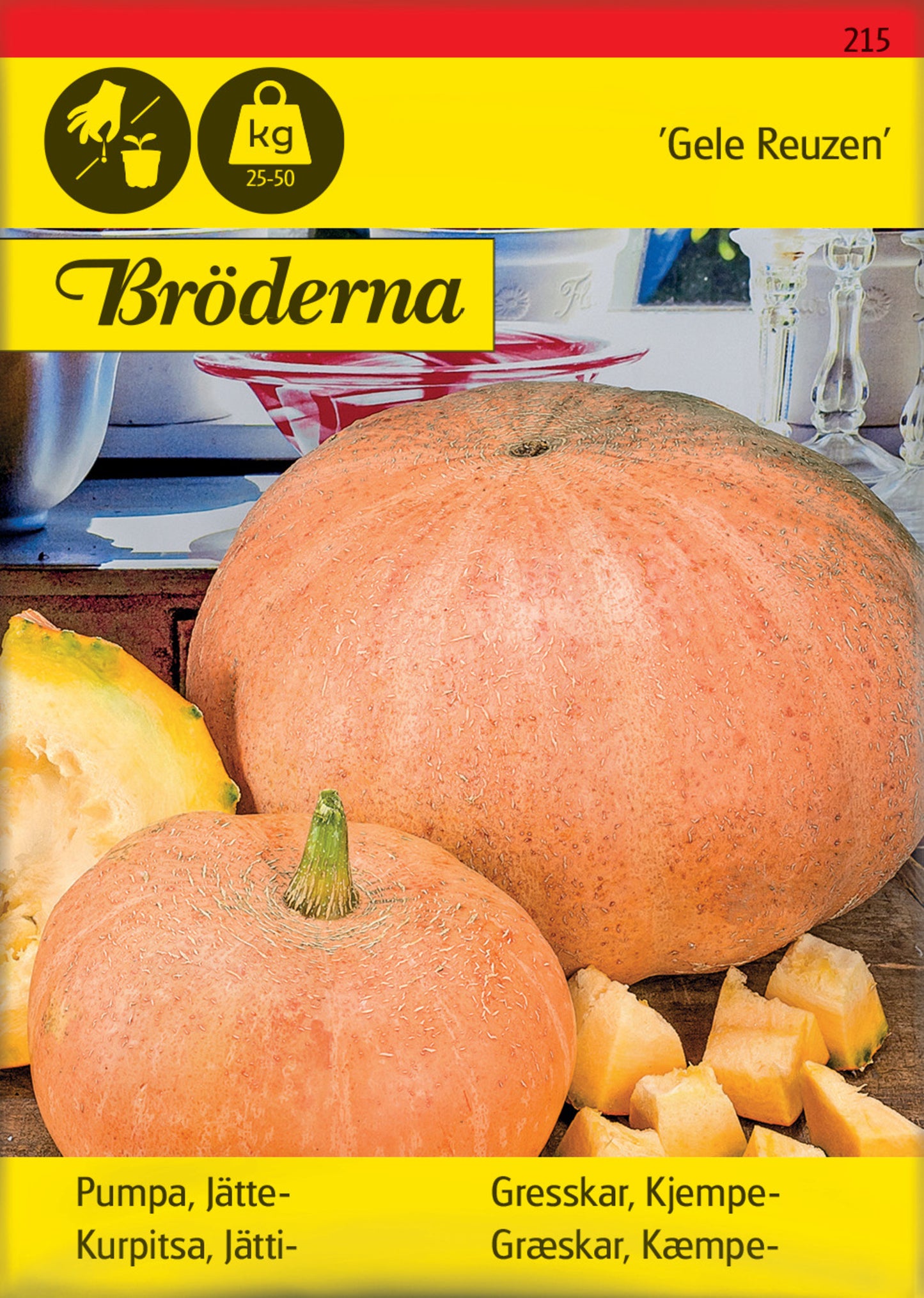 Pumpa, Jätte-, Gele Reuzen