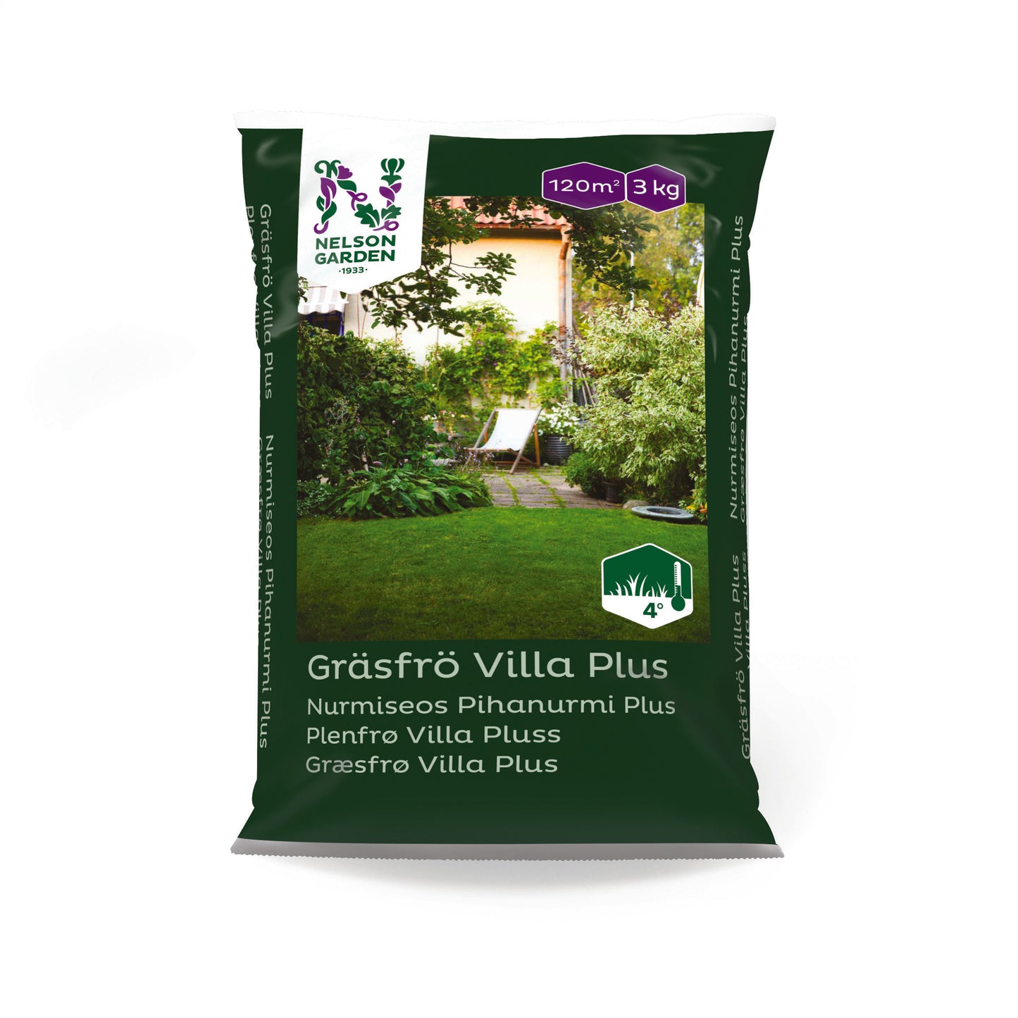 Gräsfrö Villa Plus 3kg påse