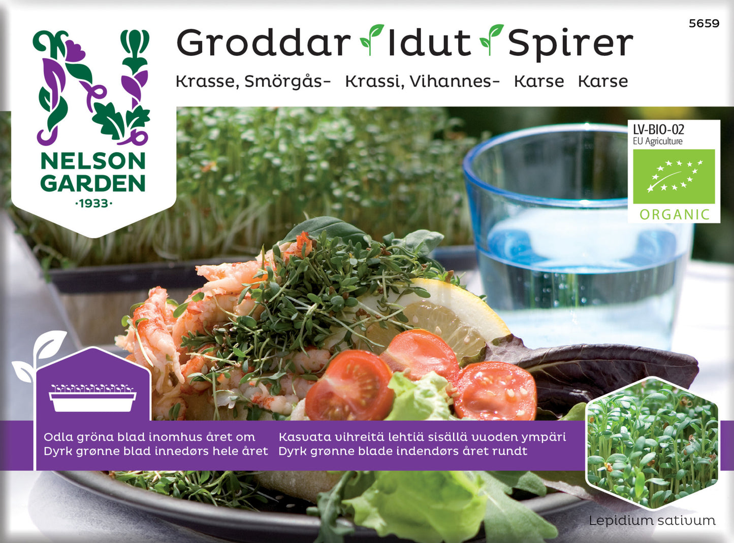 Groddar smörgåskrasse Organic