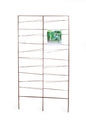 Metallspaljé vikbar brun 38+75+38x140cm