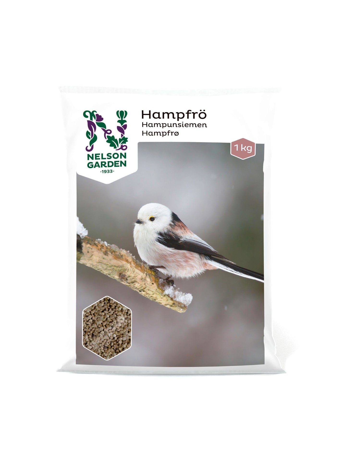 Hampfrö 1kg påse