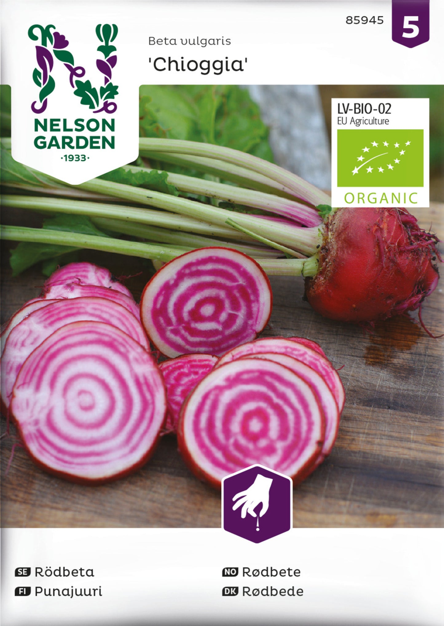Rödbeta, Chioggia, Organic