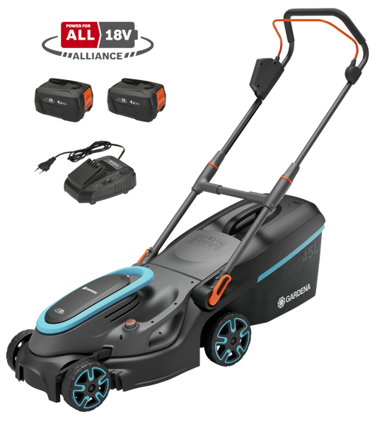 Batteridriven Gräsklippare PowerMax 37/36V P4A inkl. batteri och laddare
