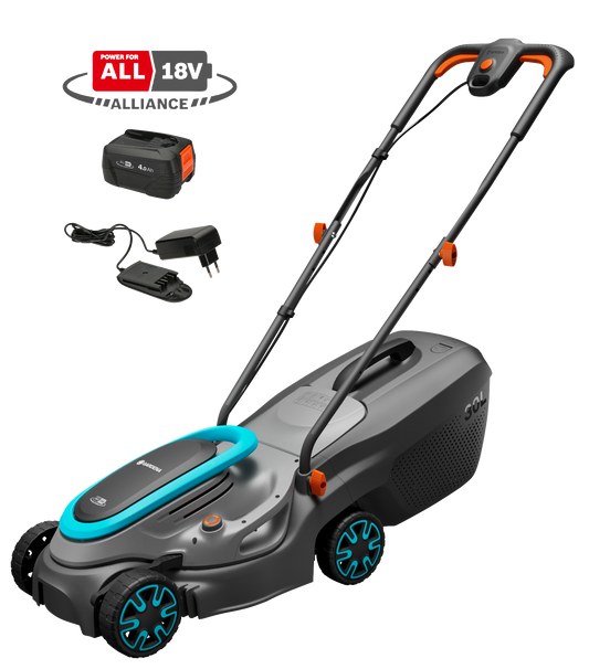 Batteridriven Gräsklippare PowerMax 32/18V P4A inkl. batteri och laddare