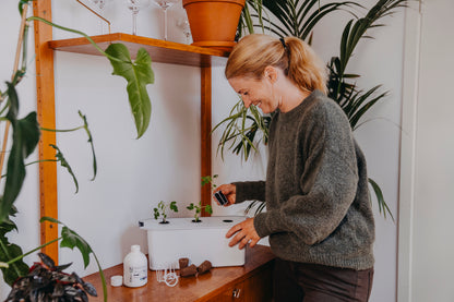 Hydroponisk odling kit med växtbelysning – komplett startkit för inomhusodling